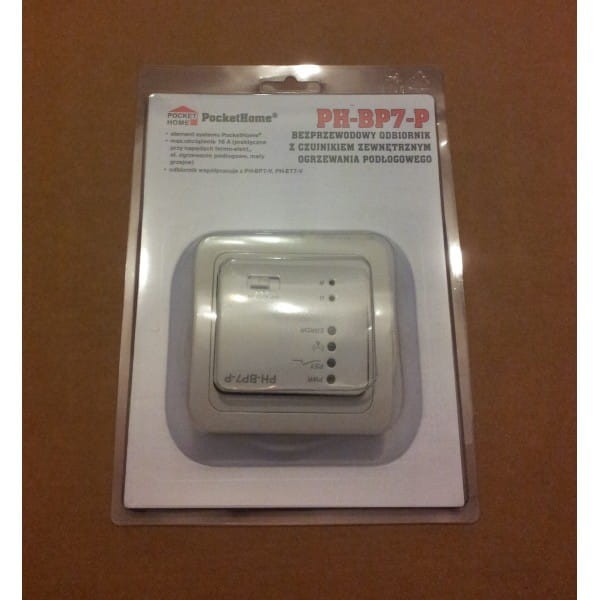 Bezprzewodowy odbiornik z czujnikiem podłogowym PH-BP7-P jest wykorzystywany do sterowania w systemach grzewczych