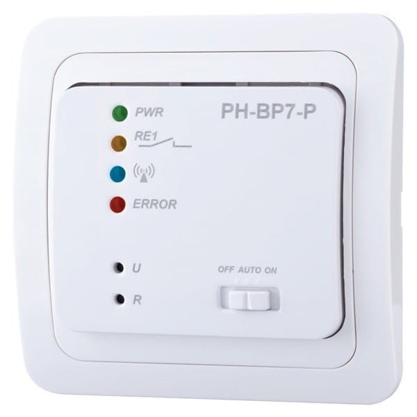 4 kolorowe diody LED informują o aktualnym stanie grzewczym, w tym również o błędach (dioda ERROR)