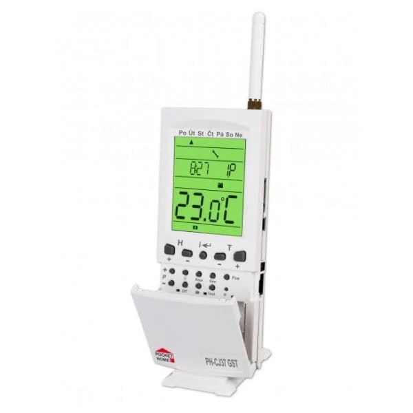 Jednostka centralna z modułem GST PH-CJ37-GST to centralka inteligentnego domu z wbudowanym modułem Bluetooth oraz GSM, umożliwiająca sterowanie ogrzewaniem z wykorzystaniem dedykowanej aplikacji.